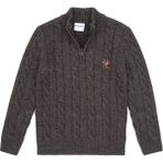 U.s. Polo Assn. Erkek Çocuk Antrasit Melanj Kazak /triko 50315628-VR081 - 11 - 12 Yaş