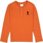 U.S. Polo Assn. Erkek Çocuk Bakır Bisiklet Yaka Sweatshirt 50314909-VR182 - 12 - 13 Yaş