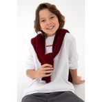 U.S. Polo Assn. Erkek Çocuk Beyaz Bisiklet Yaka Sweatshirt 50293567-VR013 - 4 - 5 Yaş