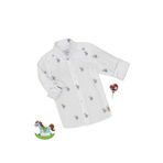 U.S. Polo Assn. Erkek Çocuk Beyaz Gömlek Desenli 50300412-VR013