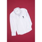 U.s. Polo Assn. Erkek Çocuk Beyaz Gömlek Desenli 50316701-vr013 Beyaz