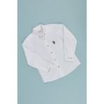 U.S. Polo Assn. Erkek Çocuk Beyaz Uzun Kollu Basic Gömlek 50320232-VR013 - 9 - 10 Yaş