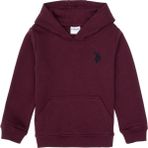 U.S. Polo Assn. Erkek Çocuk Bordo Basic Kapüşonlu Sweatshirt 50313980-VR177 - Plum Perfect - 6 - 7 Yaş