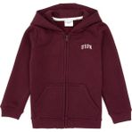 U.S. Polo Assn. Erkek Çocuk Bordo Fermuarlı Kapüşonlu Örme Hırka 50313852-VR177 - 9 - 10 Yaş