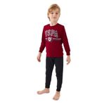 U.S. Polo Assn. Erkek Çocuk Bordo Uzun Kol Pijama Takım