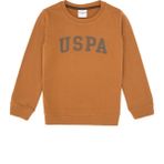 U.S. Polo Assn. Erkek Çocuk Camel Basic Bisiklet Yaka Sweatshirt 50313830-VR233 - Bisküvi - 6 - 7 Yaş