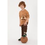 U.S. Polo Assn. Erkek Çocuk Camel Bisiklet Yaka Süprem Sweatshirt 50316489-VR015