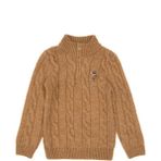U.s. Polo Assn. Erkek Çocuk Camel Melanj Kazak /triko 50293063-VR122 - 5 - 6 Yaş