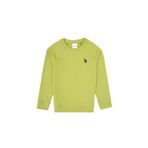 U.S. Polo Assn. Erkek Çocuk Fıstık Yeşili Basic Bisiklet Yaka Sweatshirt 50313832-VR087