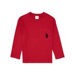 U.S. Polo Assn. Erkek Çocuk Fuşya Bisiklet Yaka Sweatshirt 50314033-VR104