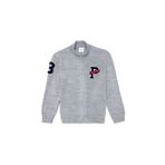 U.S. Polo Assn. Erkek Çocuk Gri Melanj Fermuarlı Triko Hırka 50256171-VR086