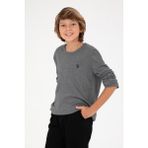 U.s. Polo Assn. Erkek Çocuk Gri Melanj Kazak /triko 50294188-vr086