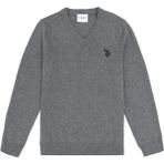 U.S. Polo Assn. Erkek Çocuk Gri Melanj Kazak /Triko 50294200-VR086