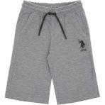 U.s. Polo Assn. Erkek Çocuk Gri Melanj Şort (Örme) 50298078-VR086 - Grimelanj - 3 - 4 Yaş
