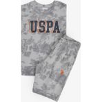 U.s. Polo Assn. Erkek Çocuk Gri Pijama Takım 50326619-VR024 - 7 - 8 Yaş