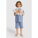 U.s. Polo Assn. Erkek Çocuk Indigo Pijama Takım 50327090-VR028 - 14 - 15 Yaş