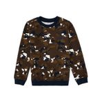 U.S. Polo Assn. Erkek Çocuk Kahverengi Bisiklet Yaka Sweatshirt 50308551-VR029
