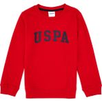U.S. Polo Assn. Erkek Çocuk Kırmızı Bisiklet Yaka Basic Sweatshirt 50313830-VR171 - Basic Kırmızı - 8 - 9 Yaş