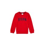 U.S. Polo Assn. Erkek Çocuk Kırmızı Bisiklet Yaka Basic Sweatshirt 50313830-VR171