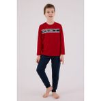 U.s. Polo Assn Erkek Çocuk Kırmızı Pijama Takımı - 4 - 5 Yaş