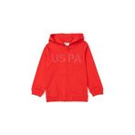 U.S. Polo Assn. Erkek Çocuk Kırmızı Sweatshirt 50279797-VR030, 5-6 Yaş