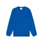 U.S. Polo Assn. Erkek Çocuk Kobalt Basic V Yaka Kazak 50294200-vr077