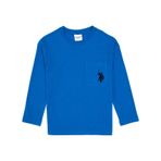 U.S. Polo Assn. Erkek Çocuk Koyu Mavi Bisiklet Yaka Sweatshirt 50314033-VR032