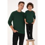 U.S. Polo Assn. Erkek Çocuk Koyu Yeşil Basic Bisiklet Yaka Sweatshirt 50313832-VR079