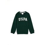 U.S. Polo Assn. Erkek Çocuk Koyu Yeşil Bisiklet Yaka Basic Sweatshirt 50313830-VR079