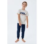 U.s. Polo Assn. Erkek Çocuk Krem Pijama Takım - 6 - 7 Yaş