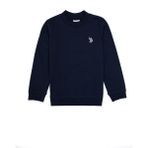 U.S. Polo Assn. Erkek Çocuk Lacivert Basic Bisiklet Yaka Sweatshirt 50314971-VR033 - 12 - 13 Yaş
