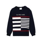 U.S. Polo Assn. Erkek Çocuk Lacivert Bisiklet Yaka Kazak 50293025-vr033
