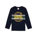 U.S. Polo Assn. Erkek Çocuk Lacivert Bisiklet Yaka Süprem Sweatshirt 50316535-VR033