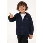 U.S. Polo Assn. Erkek Çocuk Lacivert Fermuarlı Kapüşonlu Örme Hırka 50313852-VR033 - 9 - 10 Yaş