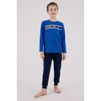 U.s. Polo Assn Erkek Çocuk Mavi Pijama Takımı - 4 - 5 Yaş