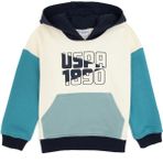 U.S. Polo Assn. Erkek Çocuk Mint Kapüşonlu Sweatshirt 50308764-VR152 - Koyu Mint - 9 - 10 Yaş
