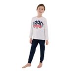 U.S. Polo Assn. Erkek Çocuk Pijama Takımı, Beyaz, 12-13 Yaş