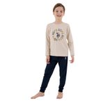 U.S. Polo Assn. Erkek Çocuk Pijama Takımı, Krem, 10-11 Yaş