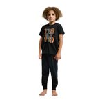 U.S. Polo Assn. Erkek Çocuk Pijama Takımı, Siyah, 5-6 Yaş