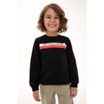 U.S. Polo Assn. Erkek Çocuk Siyah Basic Bsiklet Yaka Sweatshirt 50313994-VR046