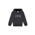 U.S. Polo Assn. Erkek Çocuk Siyah Basic Kapüşonlu Sweatshirt 50293614-vr046