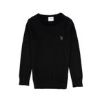 U.S. Polo Assn. Erkek Çocuk Siyah Basic Kazak 50315586-VR046