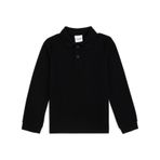 U.S. Polo Assn. Erkek Çocuk Siyah Basic Polo Yaka Sweatshirt 50293745-vr046