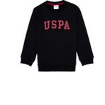 U.S. Polo Assn. Erkek Çocuk Siyah Bisiklet Yaka Basic Sweatshirt 50313830-VR046 - 12 - 13 Yaş - Siyah-128