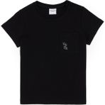 U.S. Polo Assn. Erkek Çocuk Siyah Bisiklet Yaka Tişört 50298096-VR046 - 7 - 8 Yaş - Siyah-128
