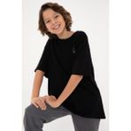 U.S. Polo Assn. Erkek Çocuk Siyah Comfort Basic Bisiklet Yaka Tişört 50295503-VR046 - 6 - 7 Yaş