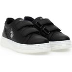 U.S. Polo Assn. Erkek Çocuk Siyah Günlük Ayakkabı 50315739-VR046 Düz Taban Slip-on Malzeme %60 Poliuretan