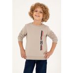 U.S. Polo Assn. Erkek Çocuk Taş Bisiklet Yaka Sweatshirt 50293546-vr049