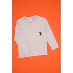 U.S. Polo Assn. Erkek Çocuk Taş Bisiklet Yaka Sweatshirt 50314033-VR049