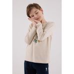 U.s. Polo Assn. Erkek Çocuk Uzun Kol Pijama Takım Bej - 10 - 11 Yaş